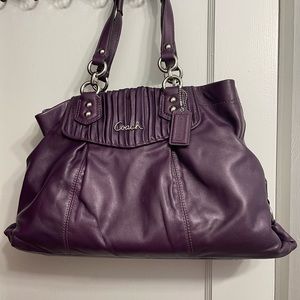 Coach Purse - deep purple